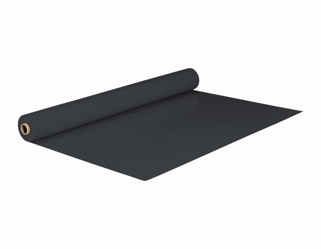 ПВХ мембрана Ecobase V-ST 1,5 мм (2,15x20 м) чёрная