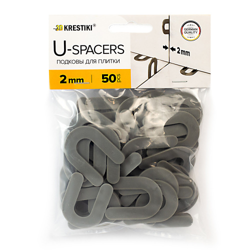 Подковы для плитки 3D Krestiki 2 мм 50 шт