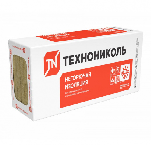 Теплоизоляция (базальт) ТЕХНОНИКОЛЬ Техновент Н 1200х600х100 (0,432 куб.м., 4,32 кв.м., 6 плит)