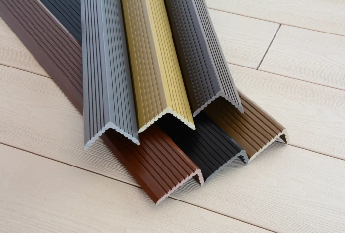 Уголок торцевой ДПК T-Decks PREMIUM 3D 56x56 (серый)