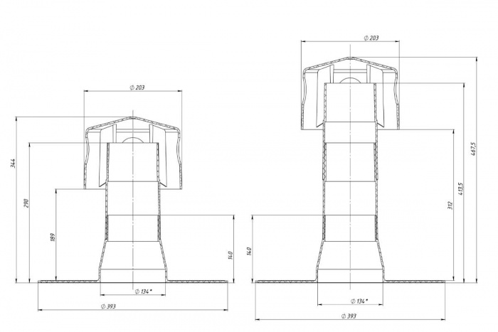 Аэратор кровельный А110